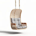 Hanging rattan chair with cushion for indoor and outdoor use 100 x 80 x 120cm